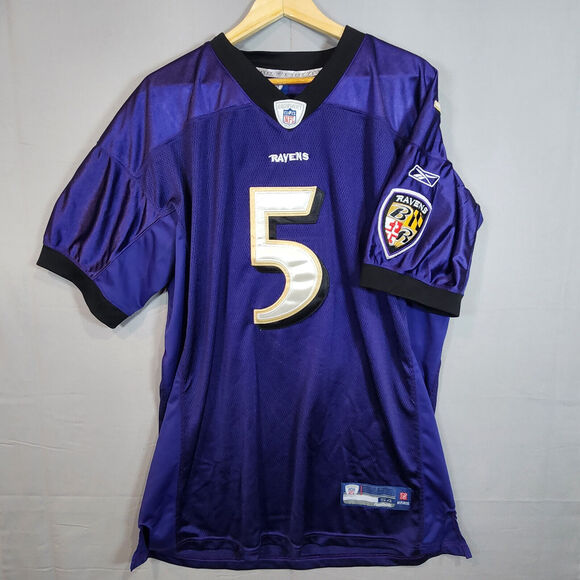 Reebok Other - Joe Flacco Baltimore Jersey Ravens #5 Purple NFL Size 54 Reebok